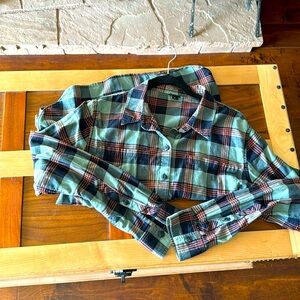 Patagonia button up flannel pattern long sleeve shirt